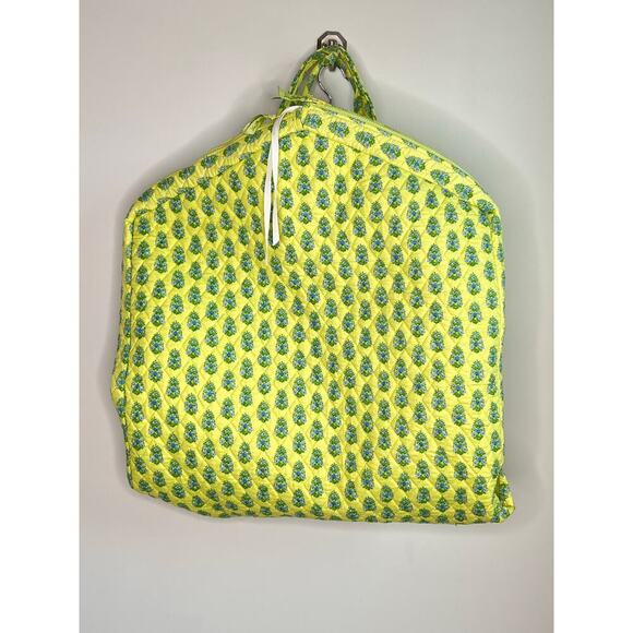 Vera Bradley Paisley Citrus Elephant Quilted Travel Garment Bag Citrus/Blue - Picture 2 of 9